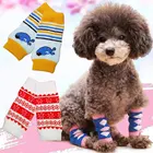 Вязаные носки-ботинки для собак, носки с защитой от грязи для собак, защита лап, противоскользящие носки для ног, зимние теплые носки для домашних животных, кошек