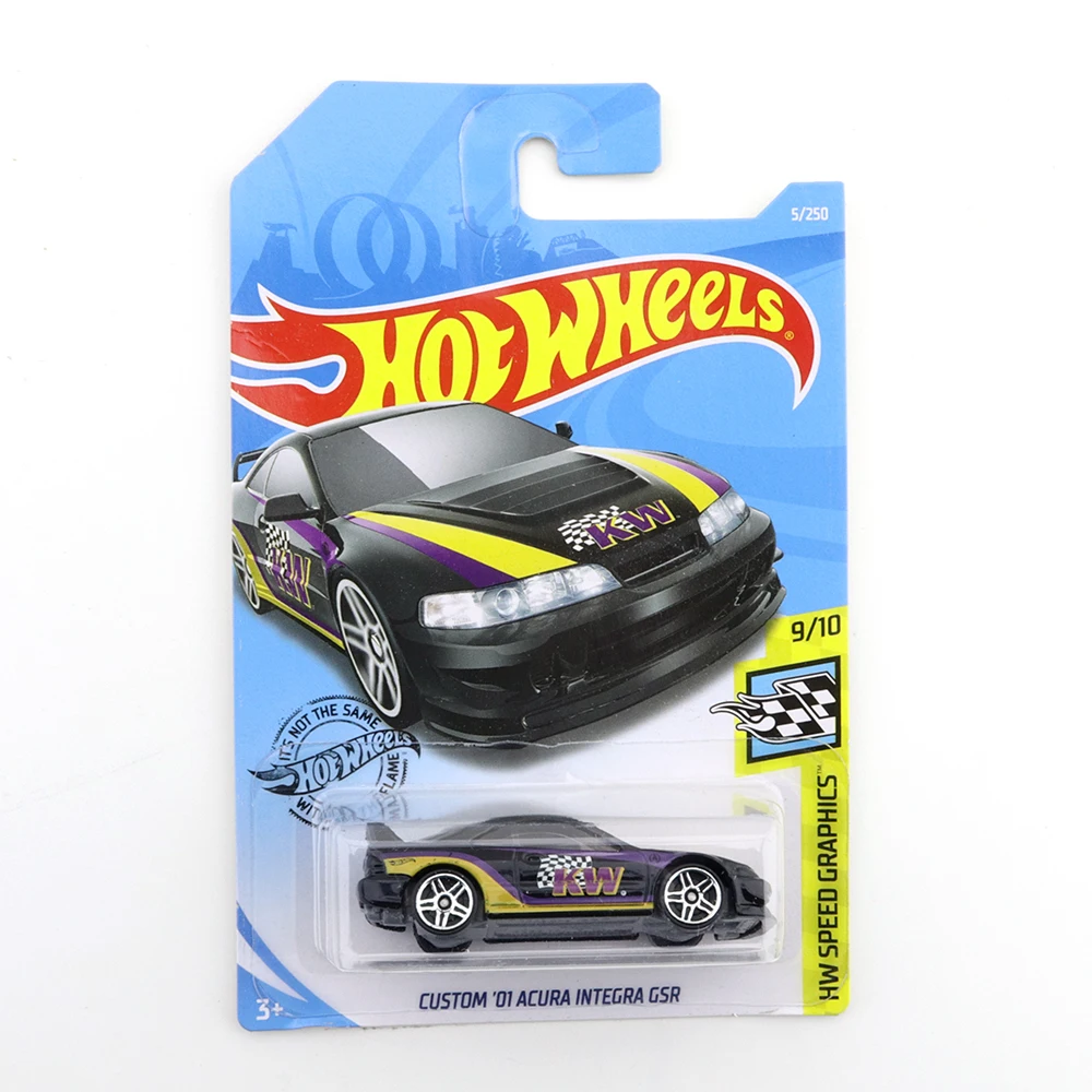 

2019-05 Hot Wheels CUSTOM 01 ACURA INTEGRA GSR Mini Alloy Coupe 1/64 Metal Diecast Model Car Kids Toys Gift
