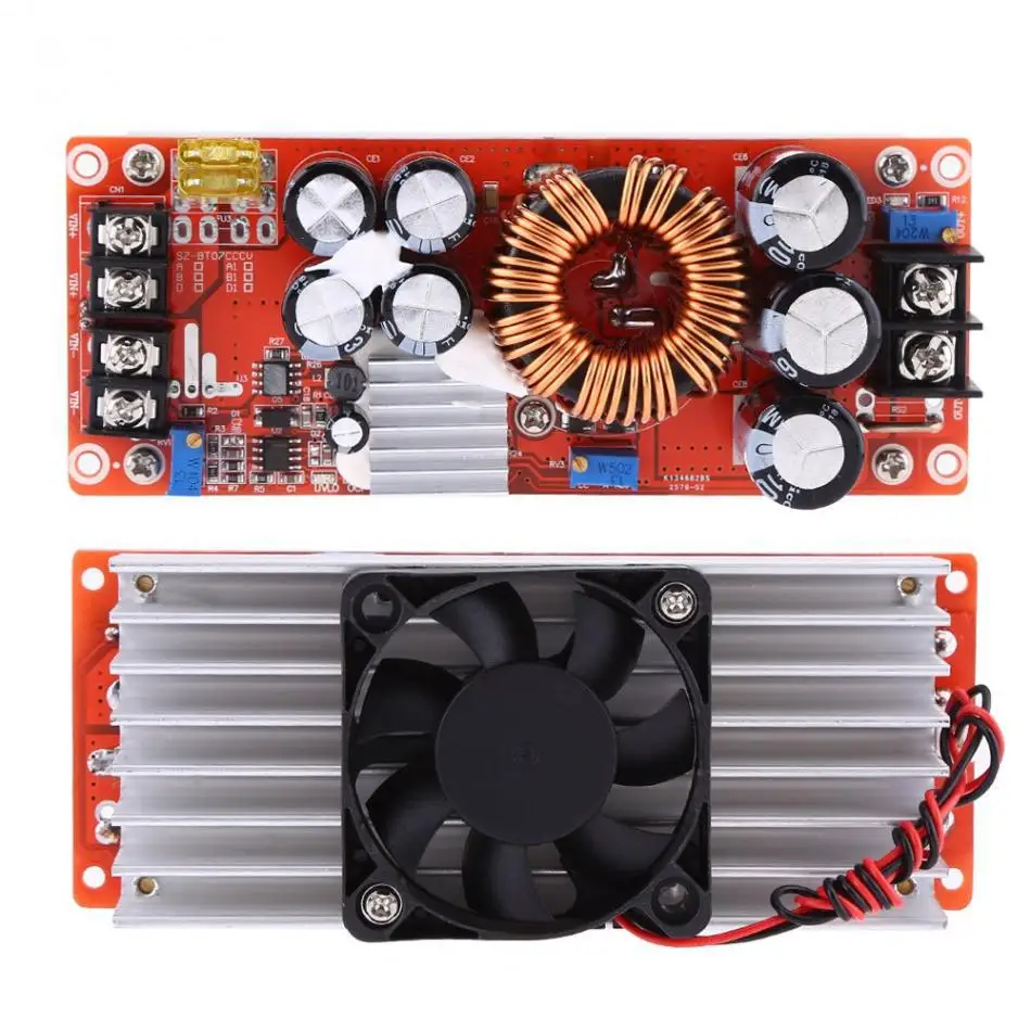 Повышающий преобразователь DC Boost 1500 Вт 30 А модуль источника питания с двойным