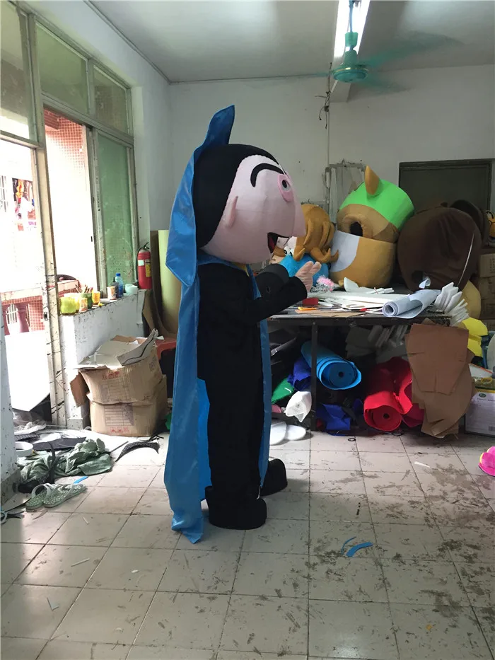 Костюм-талисман вампира Улица Сезам мультяшная одежда костюм маскоте унисекс