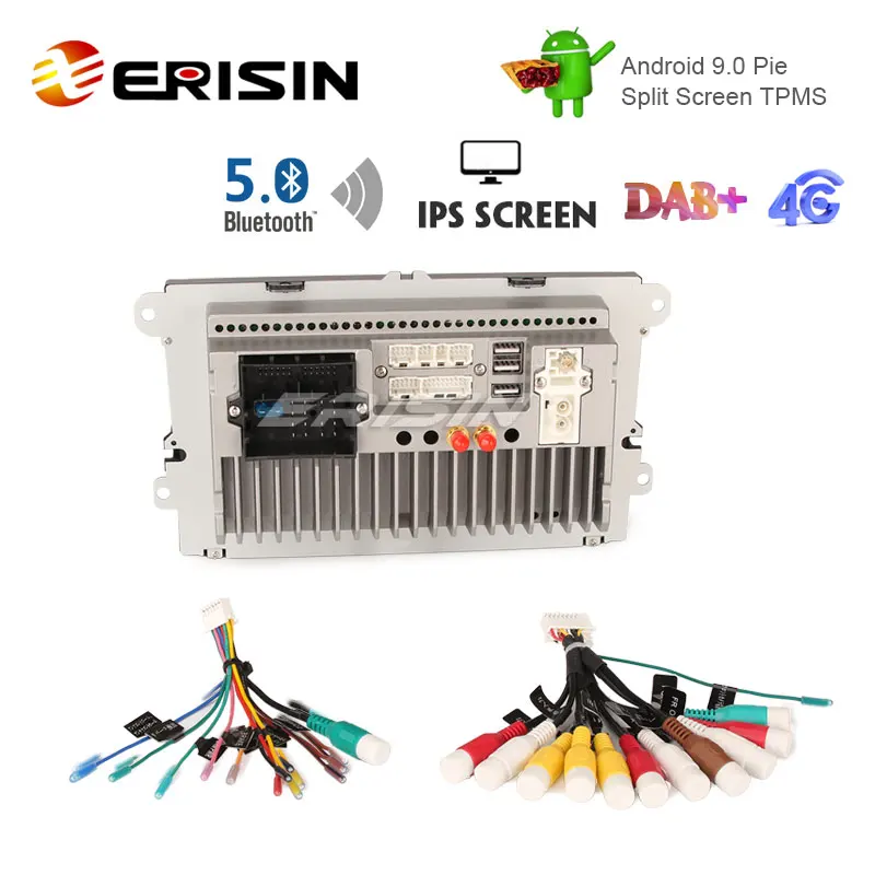 Erisin ES8028V 9 &quotDAB + Android 0 Автомобильный GPS IPS Bluetooth 5 для VW Passat Golf 5/6 Polo Tiguan Eos Caddy
