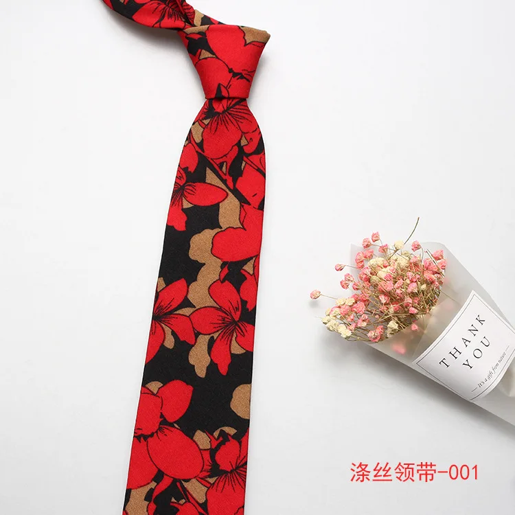 Linbaiway брендовые галстуки с цветочным принтом для мужчин s полиэстер жаккардовый