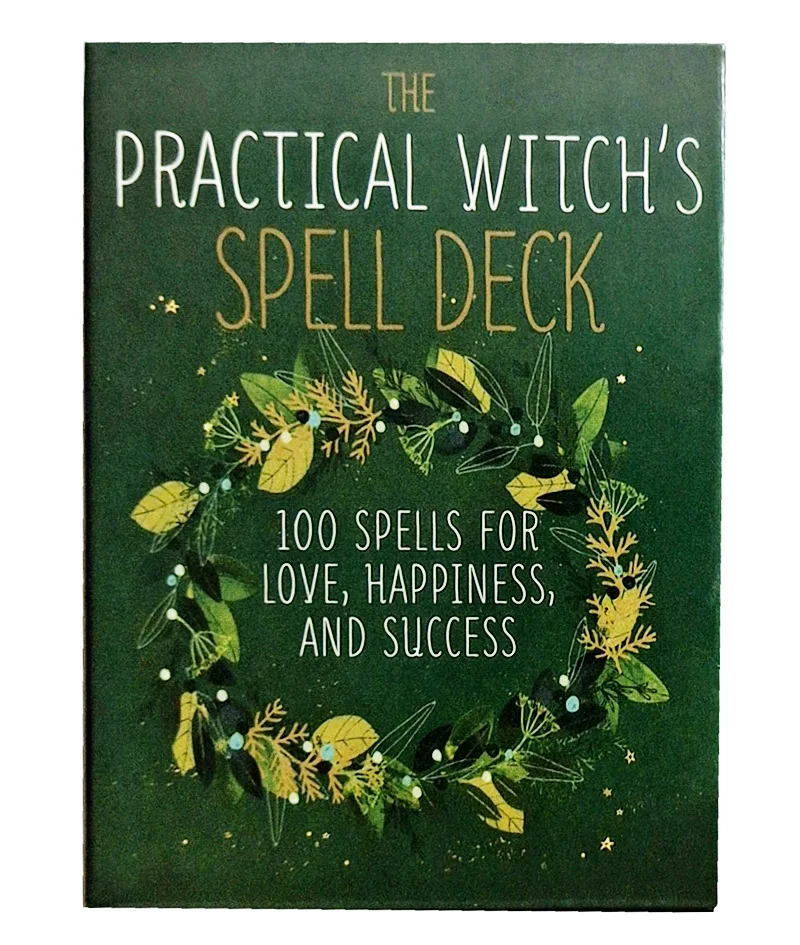 

100PCS Practical Witch's Spell Oracle Tarot Cards Deck English Tarot Board Games Divination Fate Home Family Entertainment