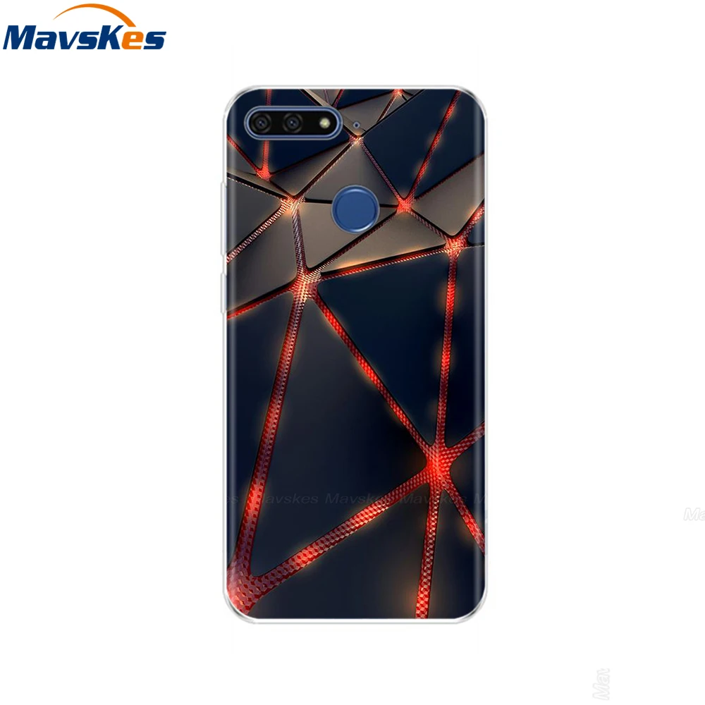 19 Силиконовый чехол для телефона huawei Honor 7A Pro, 5," дюймовый чехол для телефона huawei Honor 7A 5,45" 7 A DUA L22 Русская версия - Цвет: 19