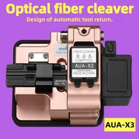 comptyco aua x3 high precision fiber cleaver with waste fiber boxftth fiber optic cold connection hot melt cable cutter