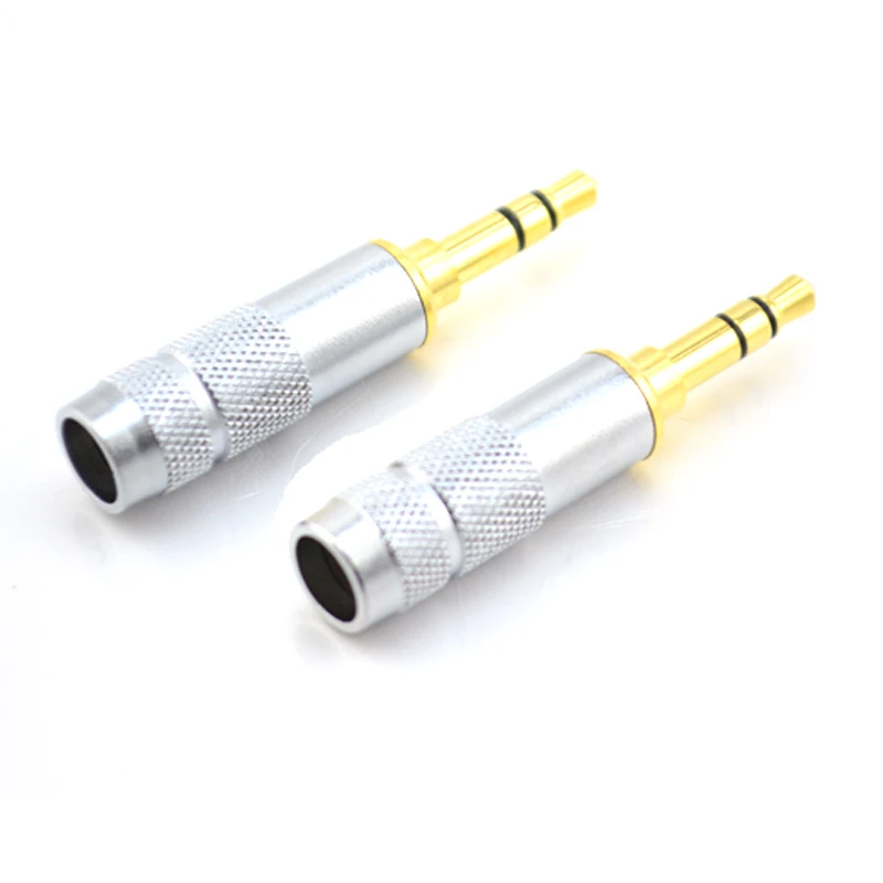 

10Pcs/lots 3.5mm Audio Plug ,24K Gold-Plated 3 Pole DIY Headphone Plug