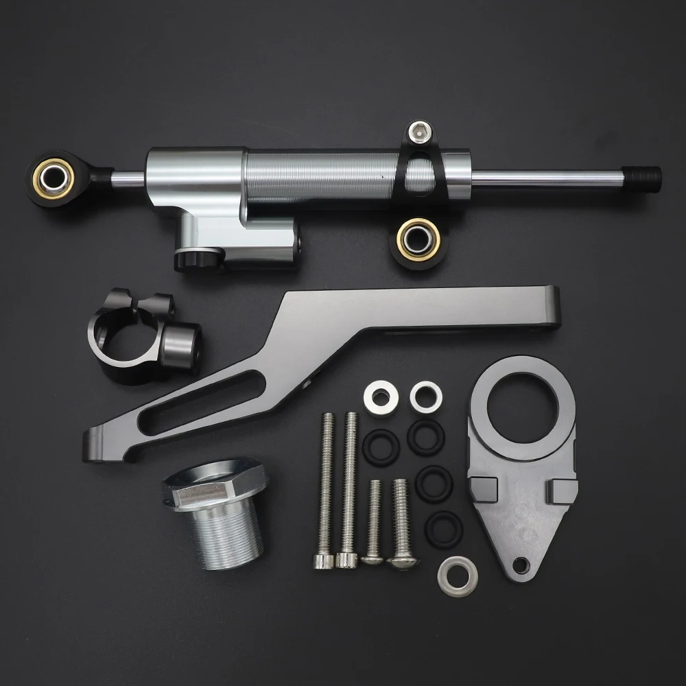 Алюминиевый Регулируемый стабилизатор рулевого управления для Kawasaki ZX6R ZX 6R 2009 2017