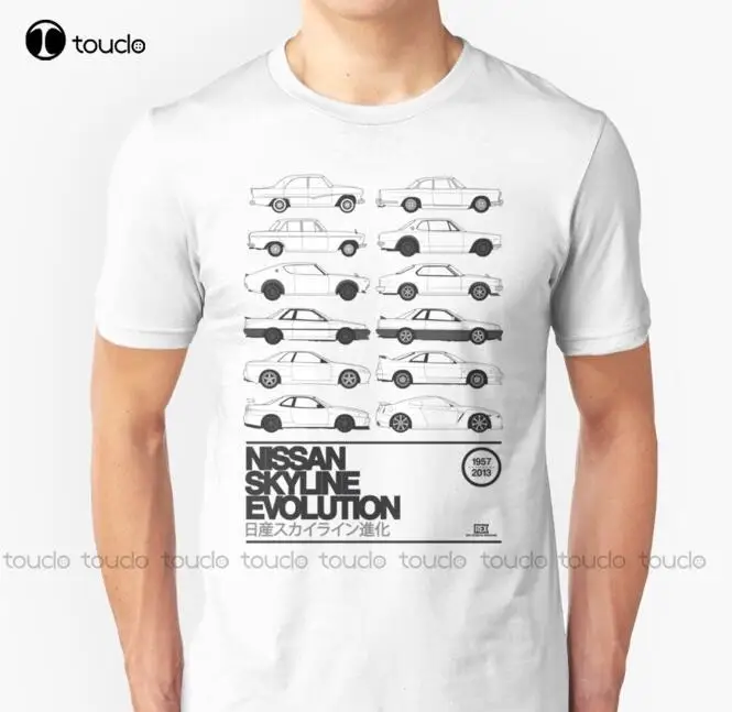 

Funny Niss Skyline History Gtr Skyline R32 R33 R34 R35 Motor Engine Turbo Shirt Unisex