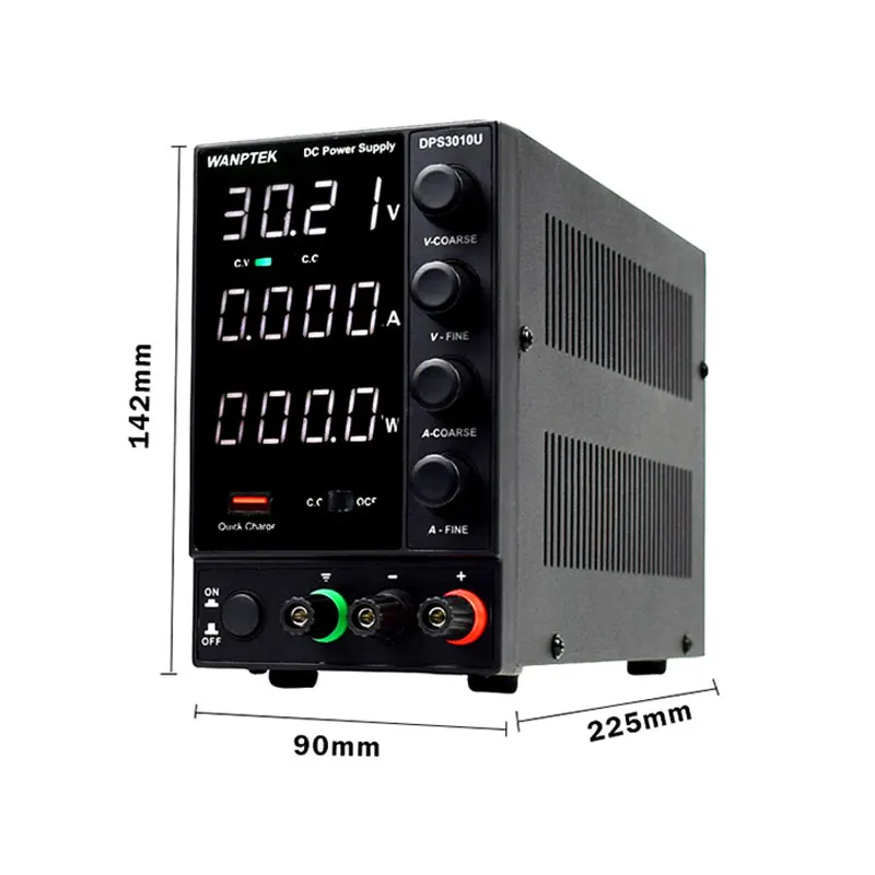 Wanptek Lab DC источник питания регулируемый DPS3010U USB светодиодный дисплей скамья