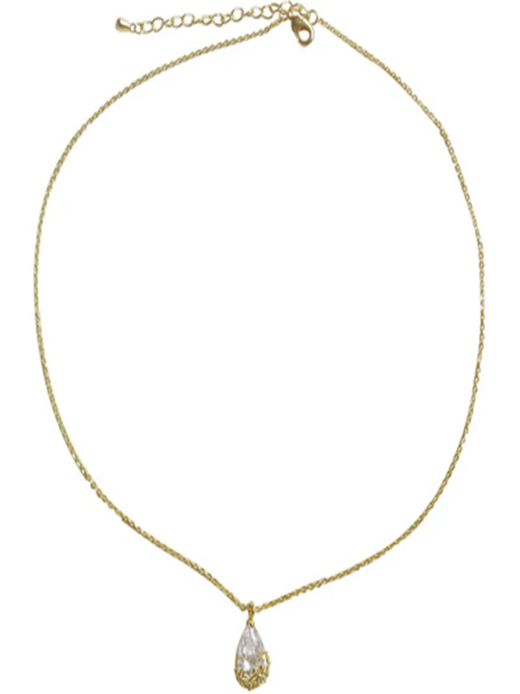 

kshmir Fairy full water drop drop necklace collarbone chain of new style fair maiden 2021 mellow temperament choker chain