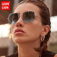 leonlion 2021 square sunglasses women retro sun glasses women high quality eyewear womenmen mirror oculos de sol feminino uv400