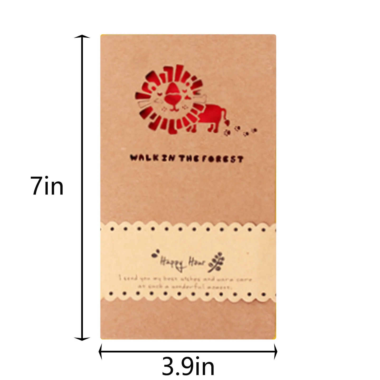 

Hollow-out kraft cards Mother's Day personalized cards holiday greeting cards