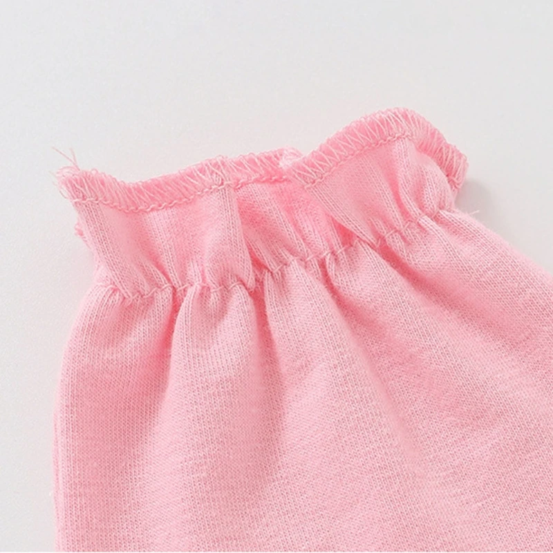 

2 Pairs Baby Anti-scratch Soft Cotton Gloves Foot Cover Set Newborn Handguard Mittens Footguard Socks Kit