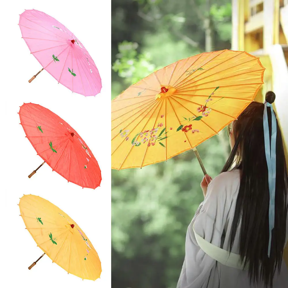 

Umbrella Art Deco Umbrella Painted Parasol for Wedding Party Oil Paper Umbrellas silk cloth
