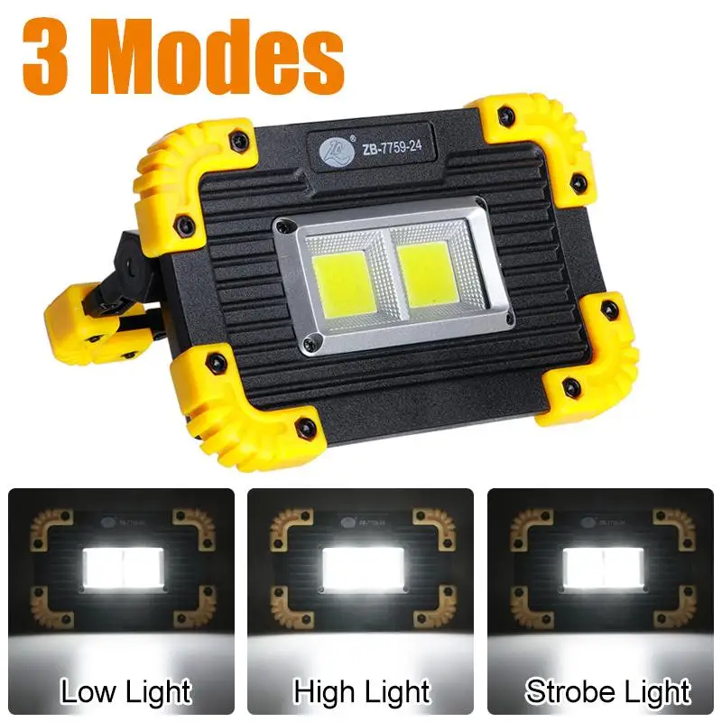 

350W Portable Lanterns COB LED Floodlight USB Charging Rechargeable Spot Work Lamp Outdoor Camping Emergency Light