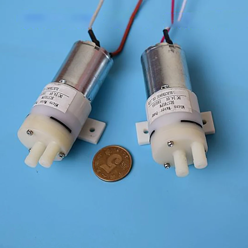 Водяной мини насос 370 самовсасывающий бесшумный вакуумный 24 В постоянного тока 22