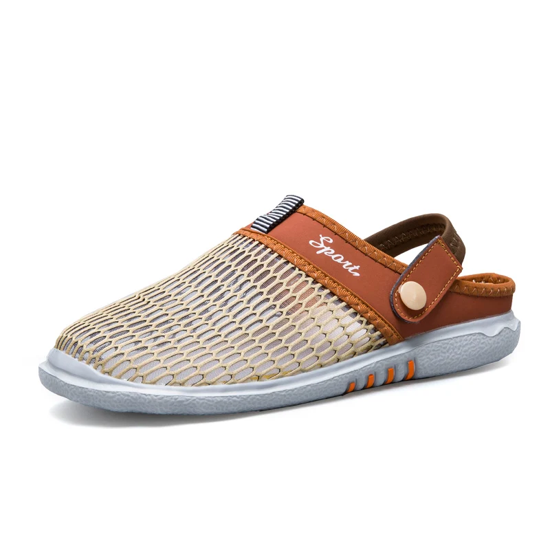 

Slippers Summer Man Men's Sports Sandals Shoe Sneakers For Men Mens Casual Swedish Gladiator Beach Clappers Garden Galoshes