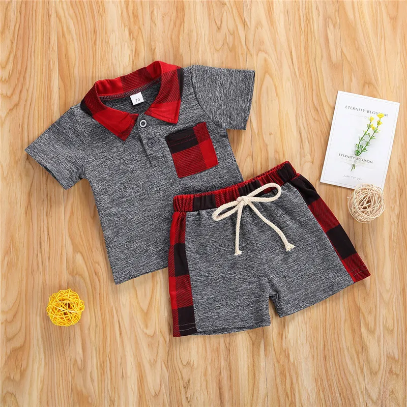 

baby boy clothes Newborn set 2020 Child Kid Short Sleeve Tshirt Shorts 2PCS Summer baby boy outfit