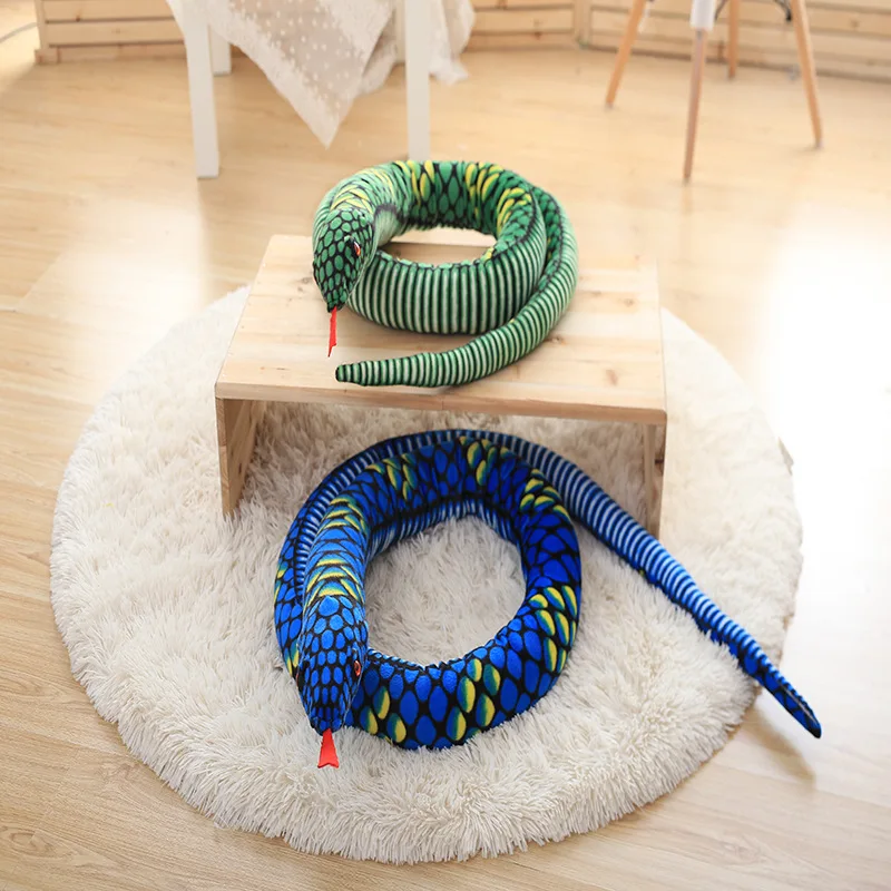 Плюшевая кукла боа большого размера забавная плюшевая игрушка имитация