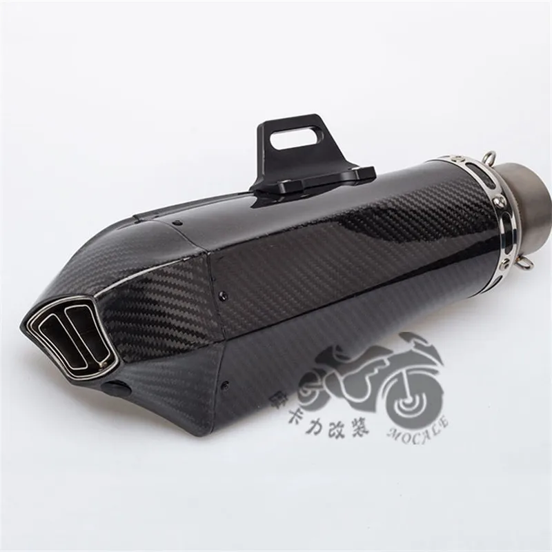 Модифицированная выхлопная труба мотоцикла углеродное волокно Кобра полностью