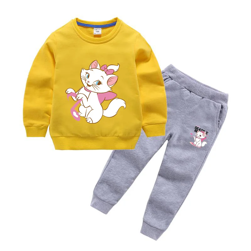 

Girls Clothing Sets Autumn Cartoon Print Toddler Girls Clothes Outfit Kids Tracksuit For Girl Suit Children Clothing 2-10Y