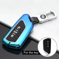 car key case cover for vw volkswagen golf 8 mk8 passat cc for skoda octavia seat leon mk4 2020 2021 3 button key accessories