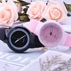 Женские Модные Аналоговые кварцевые часы с силиконовым ремешком, круглые наручные часы, кварцевые часы, наручные часы для женщин