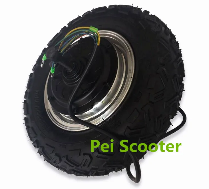 

10 inch offroad tyre double axle brushless gearless dc hub wheel motor fit disc brake phub-10dd
