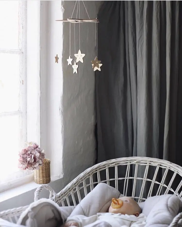 60 см * 23 DIY Ins скандинавский ветер деревянная звезда шимпанзе Декор баннер для