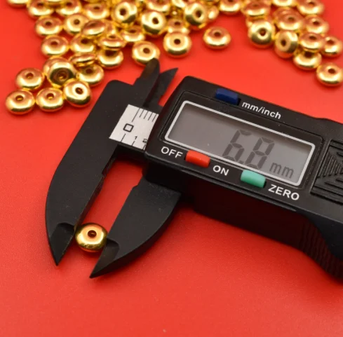 Разделитель из чистого золота 24 К настоящие золотые бусины 999 ювелирные изделия