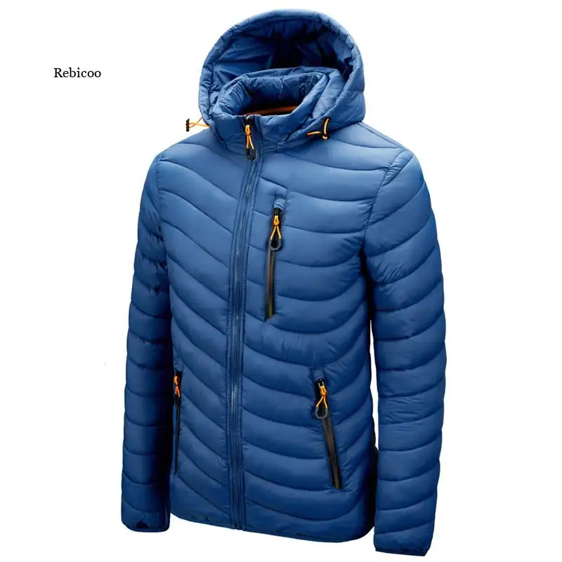 

Brand Winter Warm Waterproof Jacket Men New Autumn Thick Hooded Parkas Mens Fashion Casual Slim Jacket Coat Men