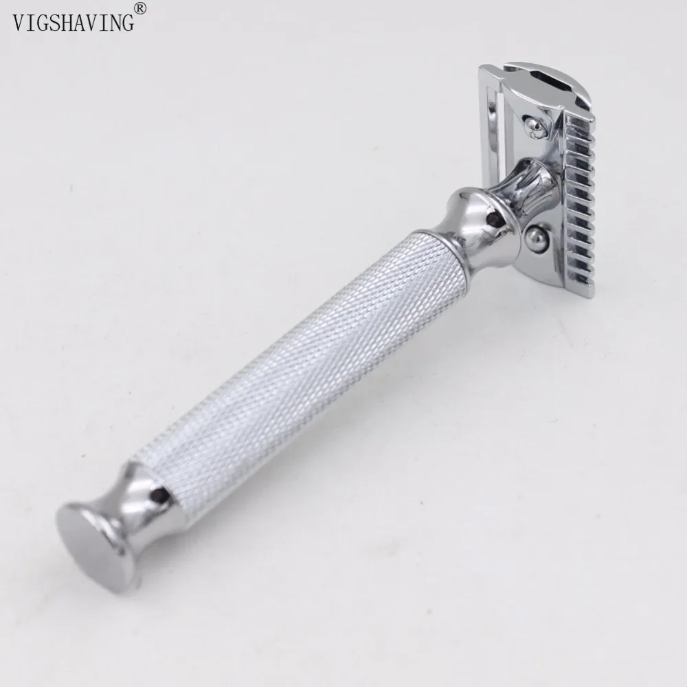 Vigbraver для мужчин инструмент бритья металлический хром двойная Безопасная