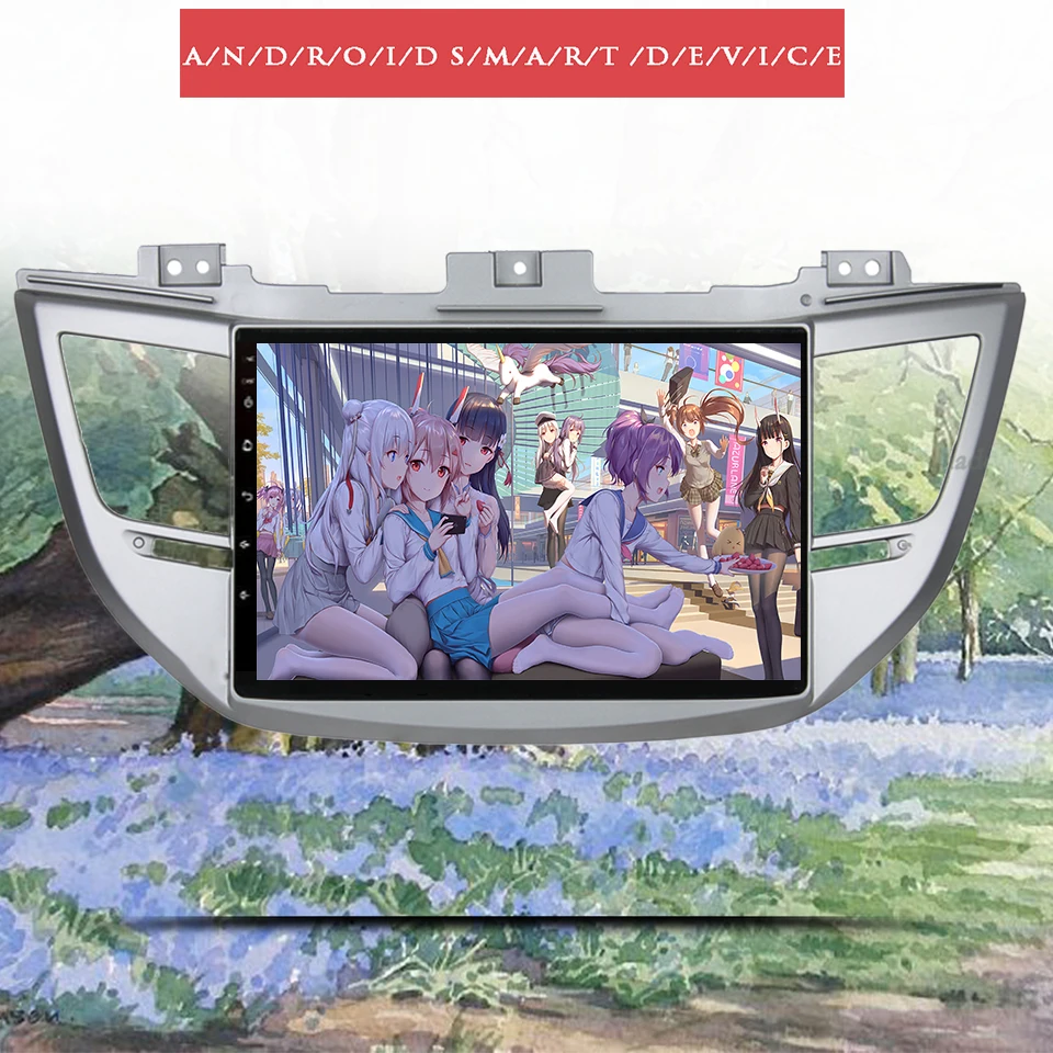 Автомобильный DVD плеер 9 &quotВосьмиядерный 1280*720 Android 10 0 2Din для Hyunda IX35 Tucson 2016 2017 18