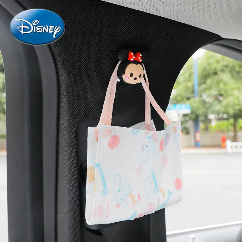 

Disney Minnie Mickey Car Hook Multifunctional Creative Cartoon Front and Rear Car Built-in Sticky Small Hook