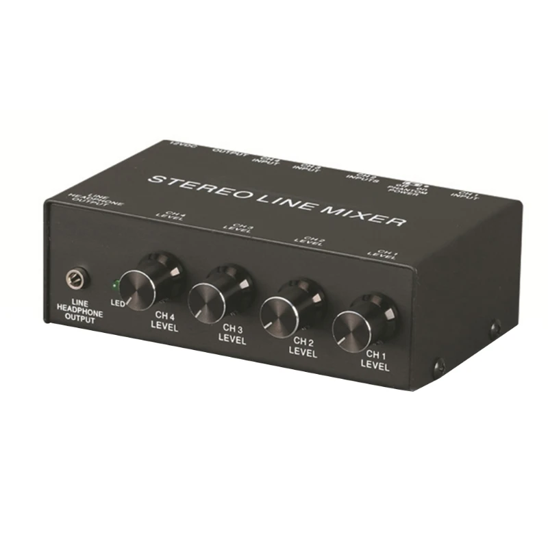 

MX500 Mini Stereo Microphone Mixer Rca 5-Channel Mixer Small Mixer Mixer Stereo Dispenser for Live and Studi-o