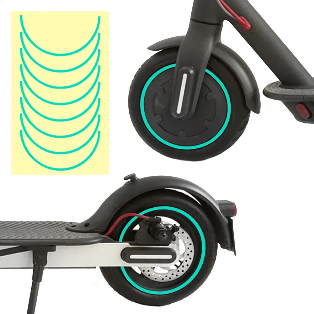 

Protective Sticker Reflective Safe Scooter Waterproof Wheel About 35x17cm