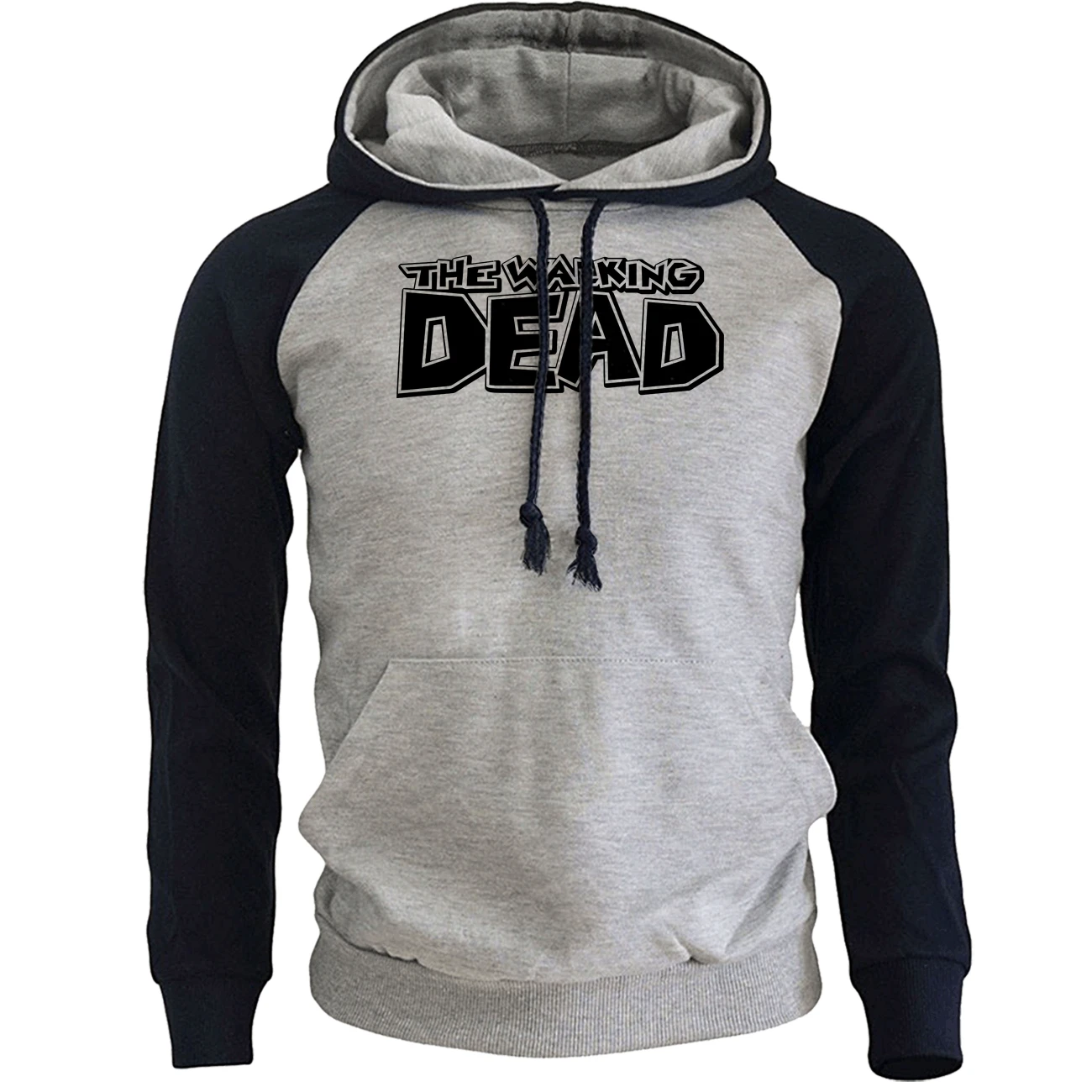 

The Walking DEAD Hoodies Men Raglan Sweatshirt Spring 2020 New Casual Pullover Hip Hop Streetwear Vintage Printed Male Hooded