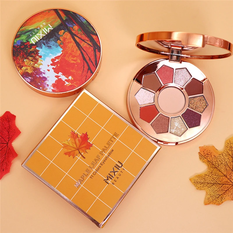 Новые 11 цветов блестящие тени для макияжа матовые век Палитра мерцающие алмазные