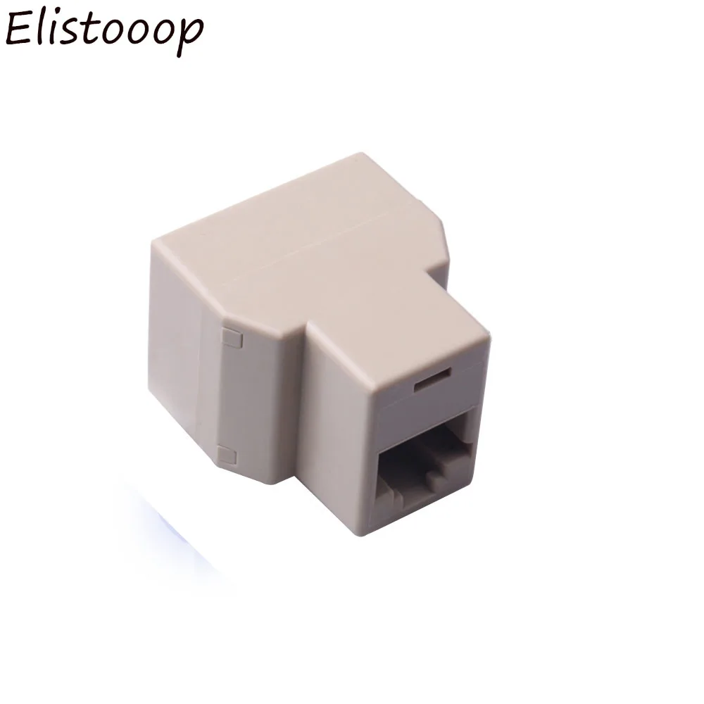 Разветвитель RJ45 1-2 канала сетевой адаптер локальной сети Ethernet гнездо-гнездо 10 шт.