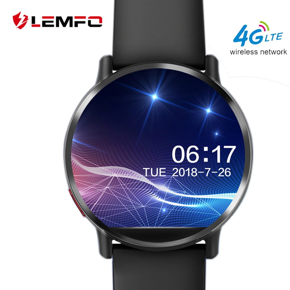 LEMFO LEM X 4G Business Smart Watch GPS WIFI 1+16GB Android 7.1 with 8MP Camera Heart Rate Smart Watch Men Women