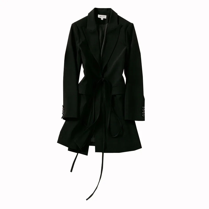 

JCHB 2021 Fashion long sleeve suit dress with black lace up
