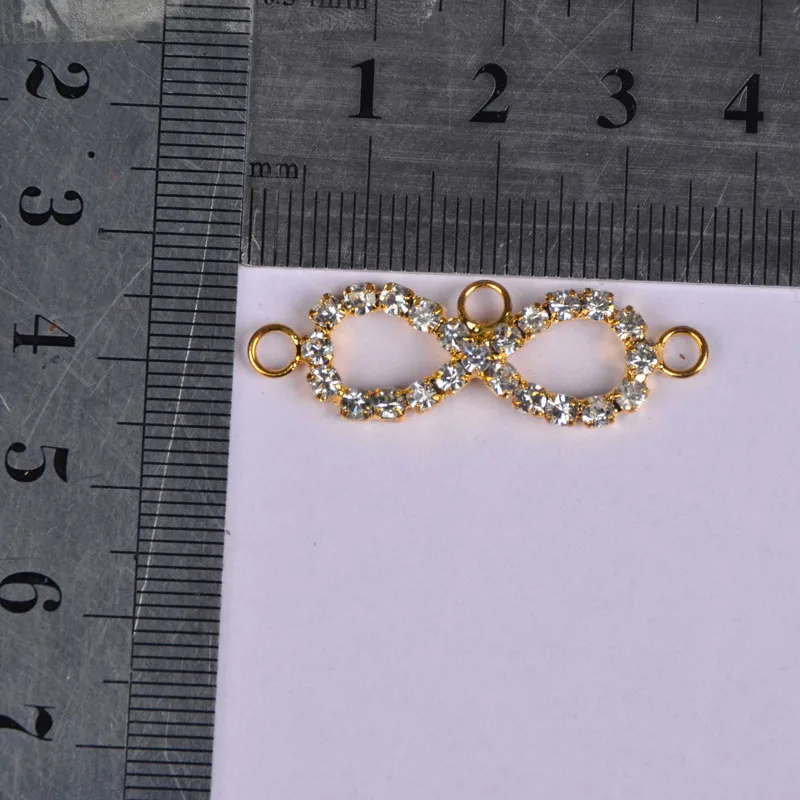 ZHU RU 10 шт./лот 37*12 мм символ бесконечности арабские цифры 8 форм Хрустальные