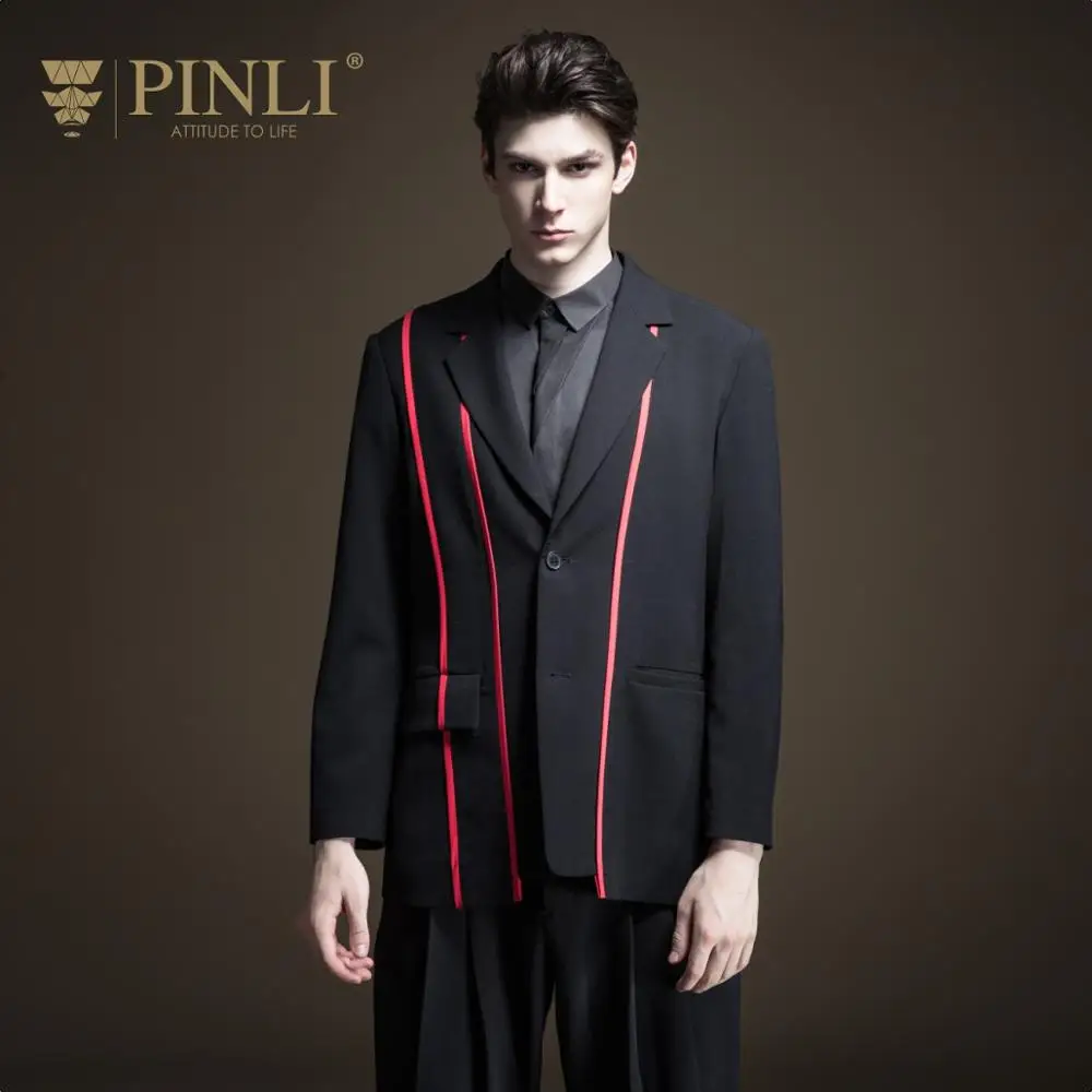 Мужской Блейзер обычные Сценические костюмы для певцов Pinli осень 2019 новинка