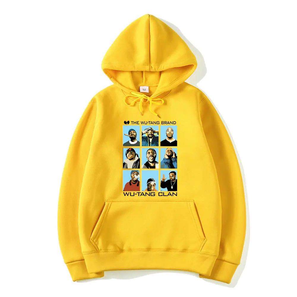 Толстовка с капюшоном Wu Tang Clan модная в стиле хип-хоп логотипом толстовка и