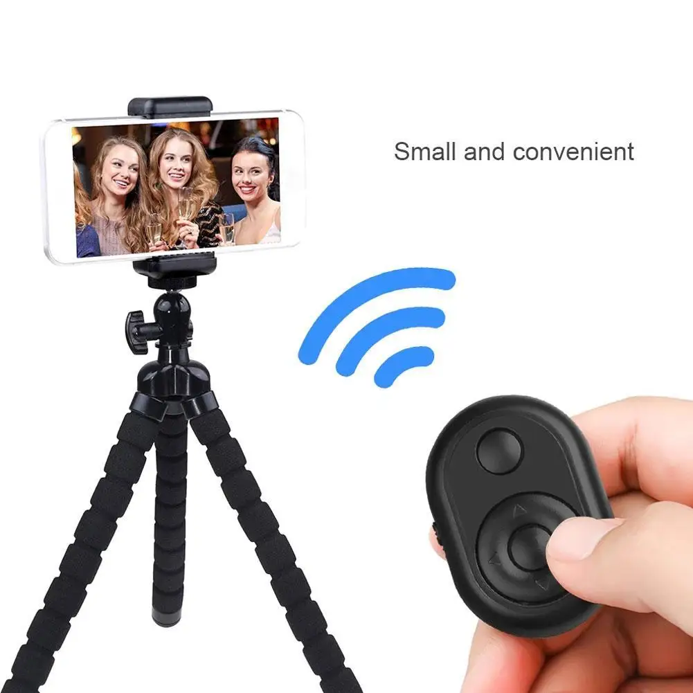 mini wireless bluetooth remote shutter controller button self timer camera stick shutter release phone selfie stick for phone free global shipping