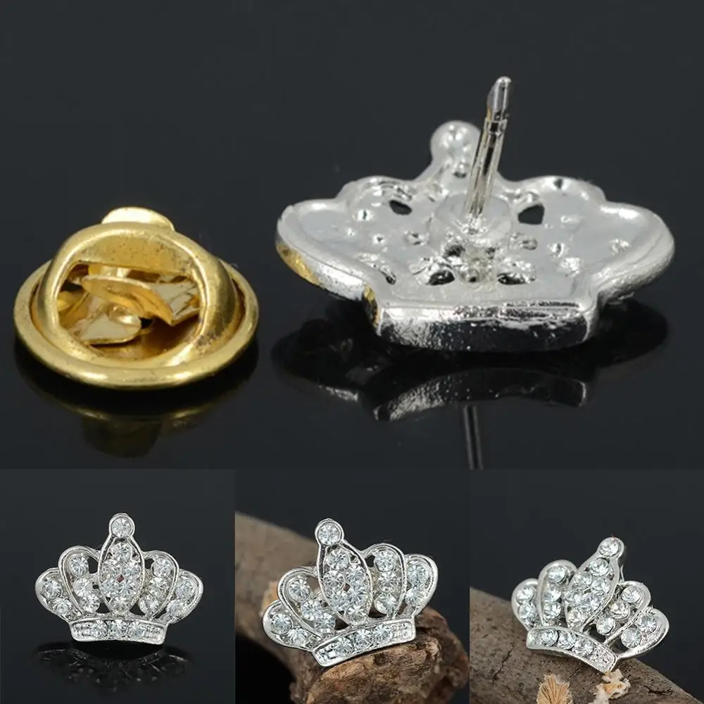 2 шт. брошь в виде короны Стразы с кристаллами | Украшения и аксессуары