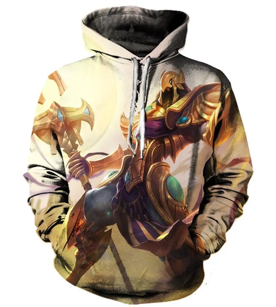 

New LOL Men's Sweatshirt 3d Anime Game Hoodie League of Legends Men/Women Hoodie Anime Pullover Hip Hop 2021 Hip Hop Loose Top