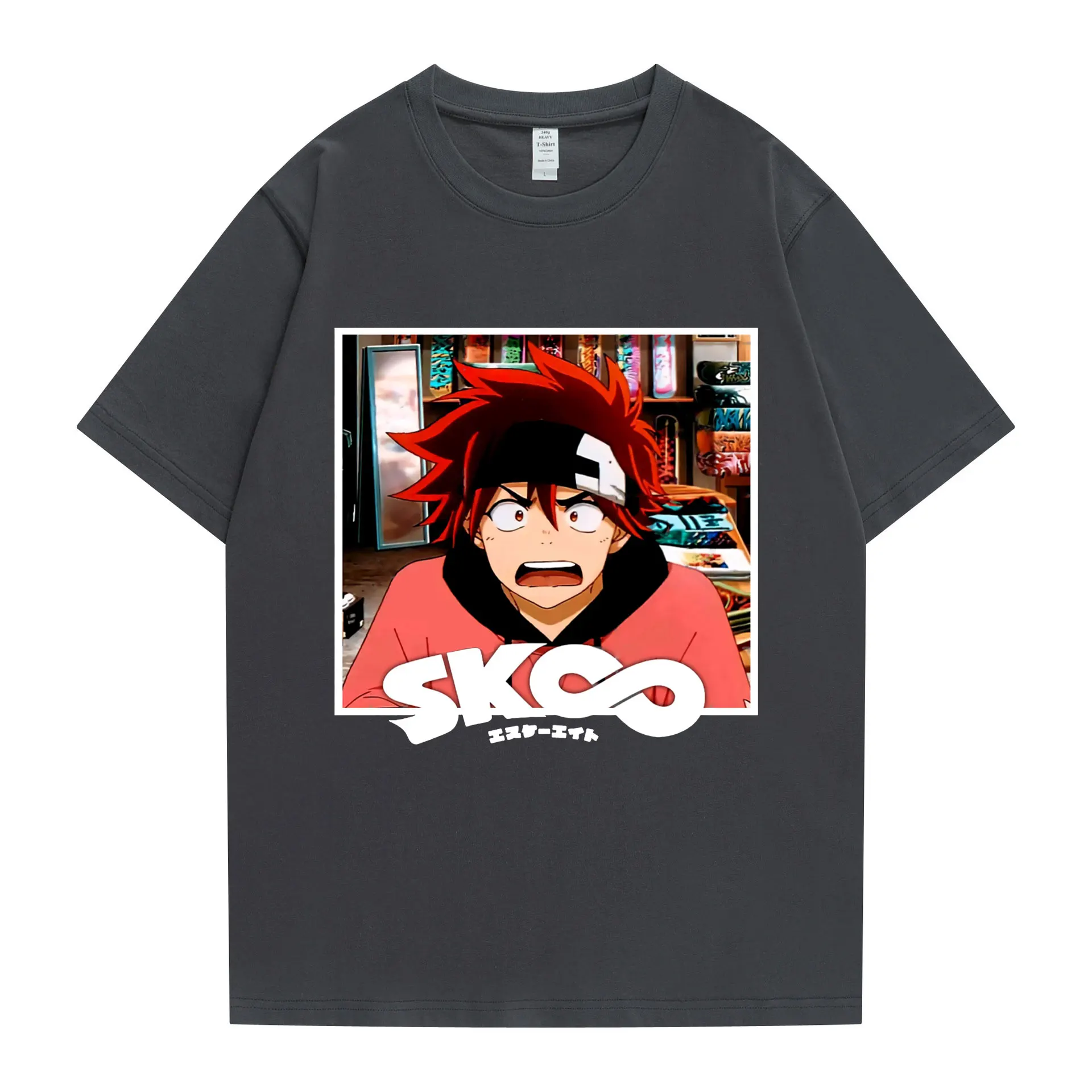 

Hipster New SK8 The Infinity Langa Anime T-shirt Printed Men Harajuku T Shirts Tops Manga Oversized Pattern Breathable T-shirts