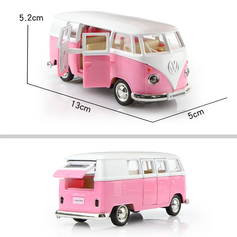 1:36 Volkswagen VW T1 литой автомобиль из сплава модели игрушечных автомобилей