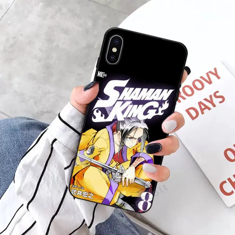 

Anime Shaman King Bling Phone Case for iPhone 11 12 mini pro XS MAX 8 7 6 6S Plus X 5S SE 2020 XR